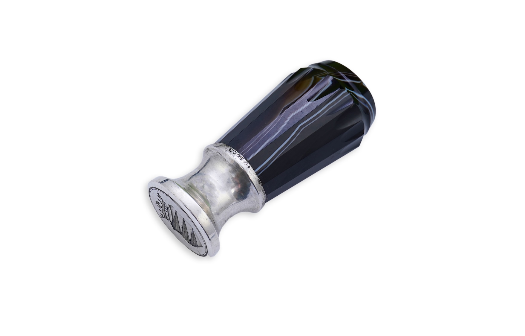 A silver and onyx seal, Germany, late 19th/early 20th century